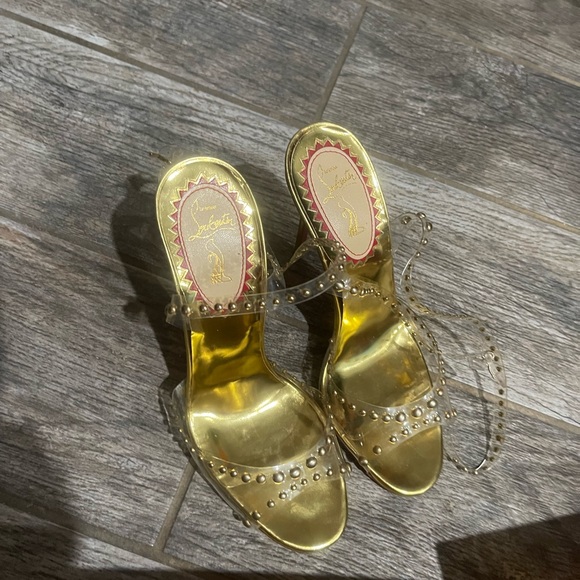 Christian Louboutin gold heels - Picture 6 of 7